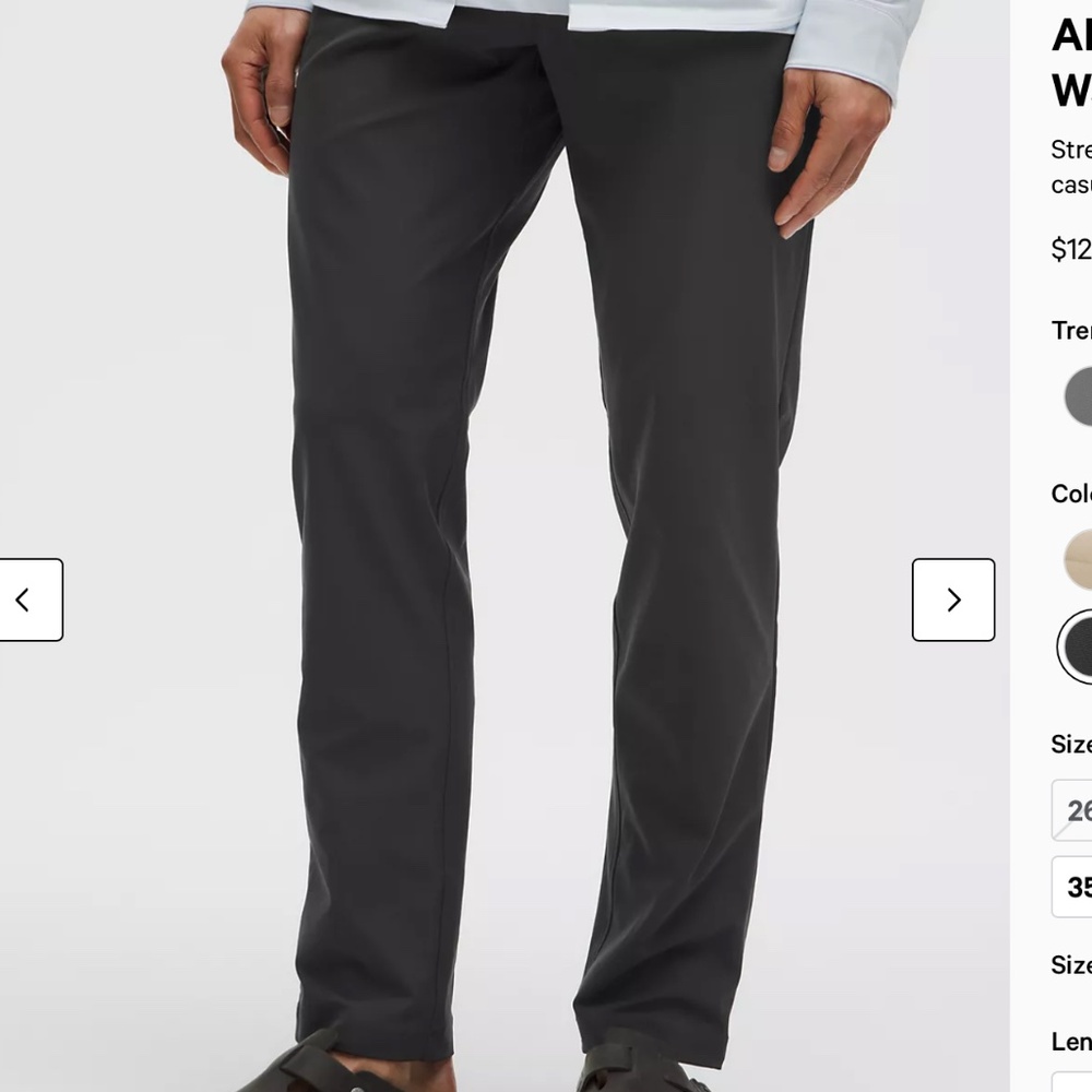 NWT Lululemon ABC Classic-Fit 5 Pocket Pant 32L